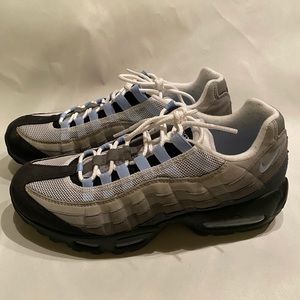 MENS NIKE AIR MAX 95 BLACK/GREY/ROYAL SIZE 9